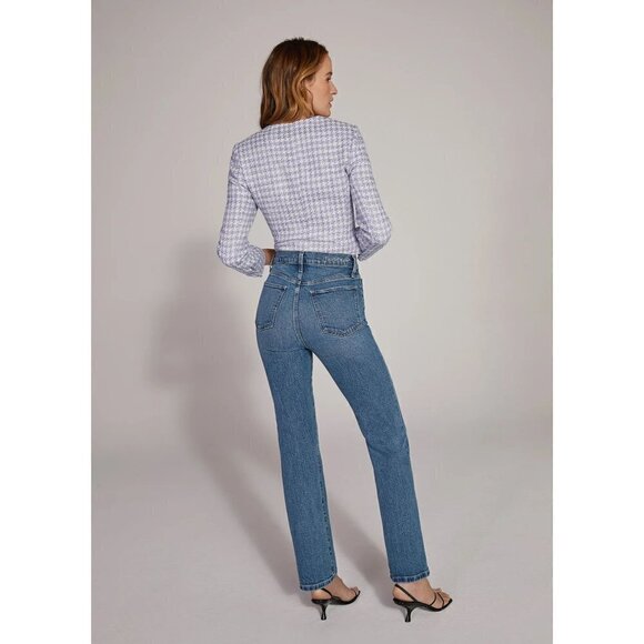 FAVORITE DAUGHTER  The Dasha Houndstooth Check Top in Lilac Tweed Size US 10 - Picture 4 of 14